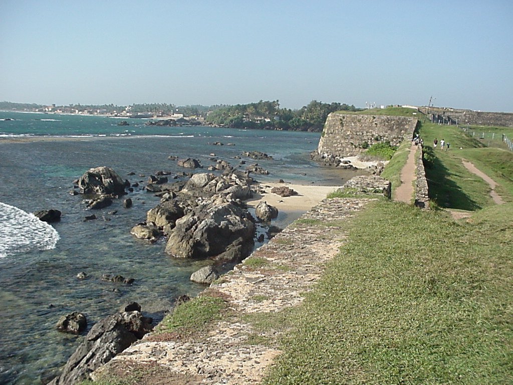 The Western seawall, looking north