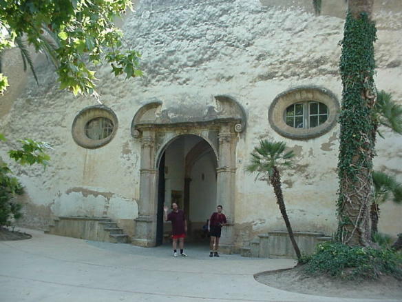 The villa courtyard at Alfabia