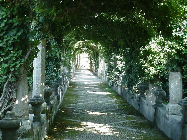 Garden walkways at Alfabia